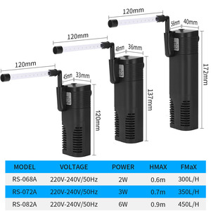 내장 올인원 탱크가있는 비 스프링클러 순환 Oxygenation 수족관 필터 펌프 - Product Image 6