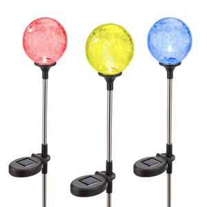 Luces Solares de Jardín con Forma de Bola de Cristal, Globo Agrietado, LED, Decoración para Exteriores, Resistentes al Agua, Garantía de 3 Años - Product Image 5