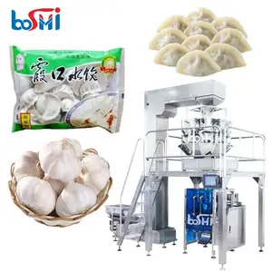 Automatic 200g 500g 1kg Multi Weigher Packaging Machine For Garlic Sausage Dumpling Packing Machine