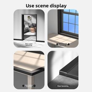 Bandes de bord asymétriques en alliage d'aluminium de norme européenne en forme de L bandes d'angle de carreaux décoratifs à angle droit accessoires de carreaux - Product Image 2