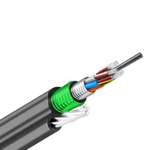 GYTC8S53 Optical Cable Single Mode 9/125 9.4mm PE Outdoor Fiber Optical Cable 12 Core