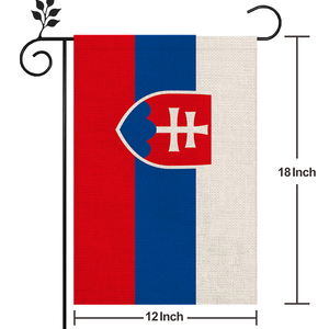 Best-seller Slovaquie Cour Jardin Drapeau Atmosphère Unique Décoration Peut Être Personnalisé 18*12 In - Product Image 4