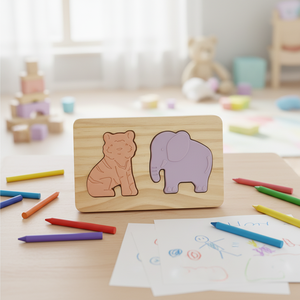 ألعاب تعليمية جديدة ثلاثية الأبعاد للأطفال بالجملة، لوحة خشبية مع قطع سيليكون آمنة للطعام خالية من مادة BPA، مناسبة للأعمار من 2 إلى 4 سنوات - Product Image 4