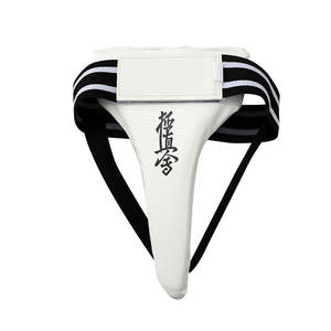 Kyokushin Karate <b>Groin</b> Protector White Men Women Breathable Lightweight Martial Arts Training Competition <b>Guard</b> - Product Image 1