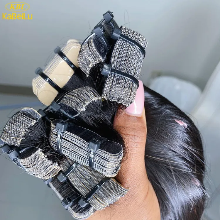 Idkbl — extensions de cheveux crépus bouclés, lot de 100% mèches de cheveux vierges, double bande, qualité supérieure, moscou avec clip, vente en gros