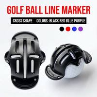 Outil de marquage en forme de croix pour balles de golf, 4 couleurs, aide à l'alignement pour une précision de putting accrue, accessoires de golf en plastique avec gabarit de précision