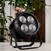 UNOXINE Étanche COB Four-Eye LED Par Light RGBW DMX512 IP65 4x50W Total High CRI 95 pour les parcs à thème et les mariages en plein air