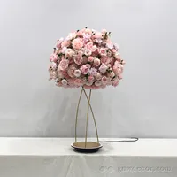 GNWPink-centro de mesa de flores para decoración de boda, soporte para centro de mesa, arreglo de flores de seda