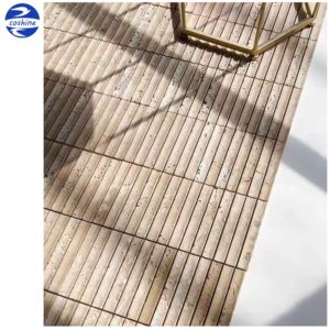 Nouveau design chine usine 3d courbe cannelée bande gris jet d'eau marbre mosaïque carrelage pour cuisine salle de bain mur dosseret <span class=keywords><strong>douche</strong></span> - Product Image 5