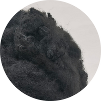 Fibre de polyester 100% PSF noire FR 3D 51MM bon marché pour le filage