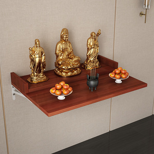 Soporte para quemador de incienso, altar sencillo para colgar en la pared, soporte para santuario montado en la pared, mesa para incienso montada en la pared. - Product Image 1