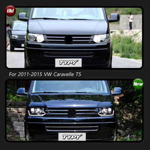 Accessori Auto luci a LED per Auto gruppo fari per <span class=keywords><strong>VW</strong></span> Volkswagen <span class=keywords><strong>Caravelle</strong></span> <span class=keywords><strong>T5</strong></span> 2011-2015 fari dinamici Start-up DRL - Product Image 2