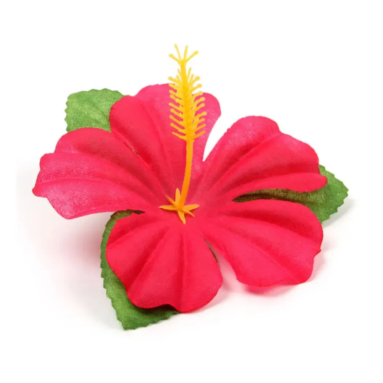 Groothandel China Hawaii Importeurs Kunstzijde Hibiscus Bloem Hoofd 10cm
