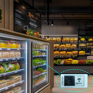 Novità 2026: Etichette Elettroniche Bluetooth per Scaffali con Display Digitale <span class=keywords><strong>E</strong></span>-Ink da 2,13 Pollici, Antigelo, per Mercato Alimentare Fresco - Product Image 1