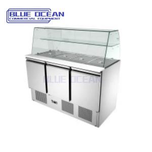 Refroidisseur de <span class=keywords><strong>table</strong></span> à pizza en marbre de haute qualité, congélateur de travail de préparation à température unique, réfrigérateur pour restaurants, vente en gros à bas <span class=keywords><strong>prix</strong></span> - Product Image 1