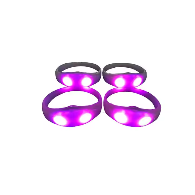 Customization Waterproof Vibrate Lighting LED Wristband ISO14443A Silicone RFID 13.56MHz Led Wristband for Party