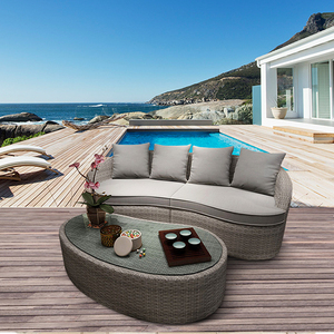 A buon mercato Salotto Divano Scenografie di Alluminio Terrazza Ratan <span class=keywords><strong>Giardino</strong></span> Divano Mobili - Product Image 5