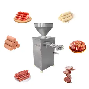 Machine à fabriquer des boulettes Hachoir à viande et Mini farceur à saucisses hydraulique d'occasion mécanique automatique à vendre