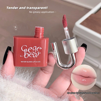GEGE BEAR Gloss à Lèvres de Luxe Fixation Intense – Sublimez Votre Beauté avec un Design Verrouillé, Imperméable et Non Collant