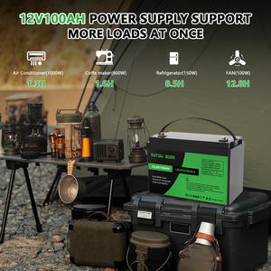 <span class=keywords><strong>PL</strong></span> 欧盟 美国库存 免税 磷酸铁锂电池 12V 100Ah 深循环 内置BMS 5年寿命 适用于房车/太阳能电池板/钓鱼船马达/露营车 - Product Image 6