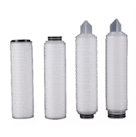 Élément filtrant plissé en PP hydrophile de 40 pouces, haute viscosité, 0,45 micron, pour la filtration des procédés chimiques avec un débit élevé