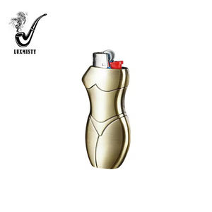 Étui à briquet en alliage de zinc <span class=keywords><strong>portable</strong></span> pour femme sexy avec logo personnalisé en gros, forme de corps moderne classique en forme humaine, étui à briquet en métal <span class=keywords><strong>J6</strong></span> - Product Image 1