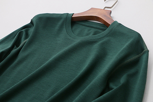 Usine de vêtements en laine <span class=keywords><strong>mérinos</strong></span> 100% pour hommes à bas quantité minimale de commande à Shanghai livraison directe t-shirts en laine <span class=keywords><strong>mérinos</strong></span> lavables fabricant hommes - Product Image 6