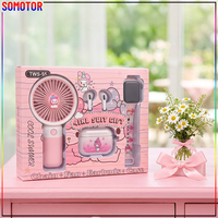 Set Headset Nirkabel Kipas Ventilator Kartu Grosir Pabrik - Hadiah Isi Ulang untuk Dibawa