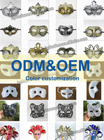 Pulp Paper masker mata wajah topeng pesta lucu untuk pesta Prom karnaval liburan topeng kartun kostum Cosplay Halloween DIY kerajinan