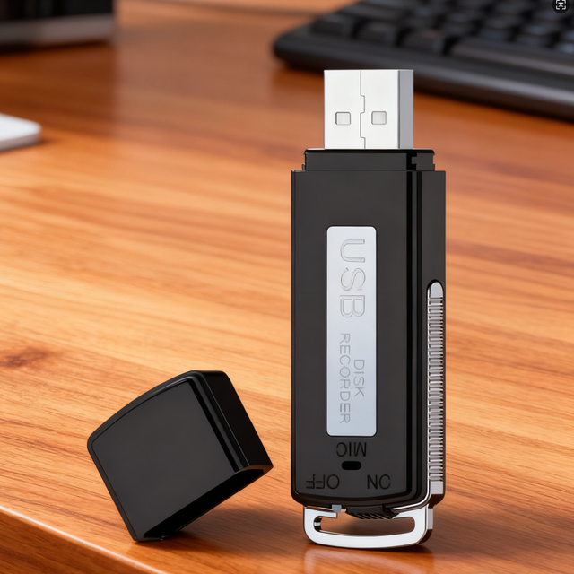 Hot Sale USB Voice Recorder 3 Hours Portable Audio Intelligent Digital 8GB Flash Drive Recording Dictaphone