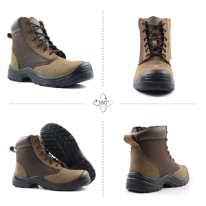 Botas de Seguridad Ignífugas Estándar Europeo, Resistentes al Aceite y Álcali, de Cuero Vacuno de Primera Calidad, para Transporte, Minería, Trabajo Industrial Pesado - Product Image 2