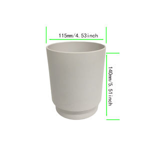 Macetas de <span class=keywords><strong>cactus</strong></span> suculentas de cerámica de melamina lisa de escritorio de diseño de tamaño personalizado de fábrica para jardín y uso al aire libre - Product Image 2