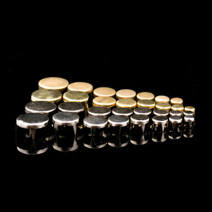 Hebillas de Uña Redondas de Cabeza Plana, Recubiertas de Cobre, Duraderas, para Zapatos, Jeans y Accesorios de Ferretería - Product Image 3