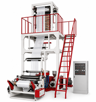Machine de soufflage de film à haute vitesse Hongtong, automatique, 2 vis, ABA, 3 couches, LDPE, HDPE, LLDPE