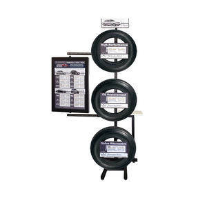 Tùy chỉnh kim loại ô tô cửa hàng tự động lốp xe hợp kim miễn phí thường vụ bánh xe giá xe rim hiển thị đứng - Product Image 3