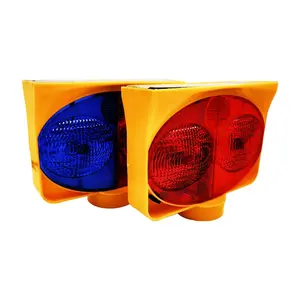 Multi-functional advanced solar double-sided warning light with wide range of uses traffic warning light