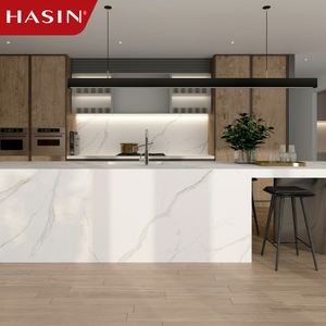 Évier de rangement en marbre de luxe pour armoire de cuisine personnalisation gratuite îlot central en pierre frittée moderne <span class=keywords><strong>profilé</strong></span> en <span class=keywords><strong>aluminium</strong></span> - Product Image 5