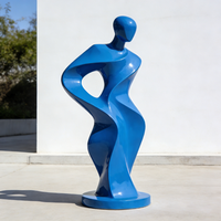Moderne Abstrakte Menschliche Figur Harz-Skulptur mit Anpassungsoptionen für Kommerzielle Ausstellung und Kunstinstallation