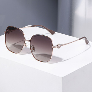 Nuevas gafas de sol polarizadas con montura cuadrada para mujer, lentes UV400 TAC, montura de metal TR, estilo de alta gama para exteriores, protección solar. - Product Image 1