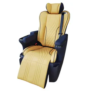 Asiento de cuero para coche, calefacción de ventilación, masaje, VIP, de lujo, para tunear, para caravana, Minibus, autocaravana - Product Image 2