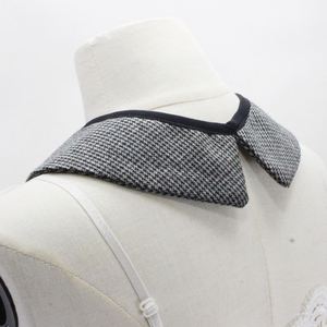 Diy Custom Houndstooth Afneembare Vrouwen Capelet Blouse Half Shirt Faux Nep Kraag - Product Image 2