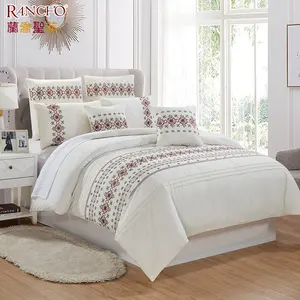 Lüks tasarım nakış kral yorgan setleri özelleştirilmiş tasarımcı konforlu yatak örtüsü seti işlemeli yorgan seti