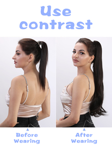 30inch màu đen đuôi ngựa mở rộng tóc tóc giả tóc đuôi ngựa tóc giả tổng hợp tóc giả Nhà cung cấp cho phụ nữ - Product Image 5