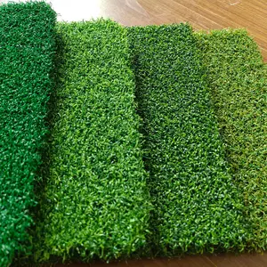 Tapete de grama artificial, tapete de gramado verde esportivo resistente ao fogo de 16mm de golfe