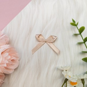 Pre-Made <b>Pink</b> Mini Satin Ribbons <b>Bows</b> Quality Small Lingerie Decorations Custom Wholesale Good Quality Underwear Accessories - Product Image 3