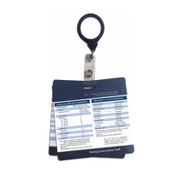 Tarjeta de Referencia Médica de PVC Personalizada al por Mayor para Enfermeras y Escuelas de Enfermería con Porta Tarjetas Retráctil y Clip Metálico