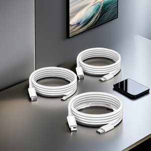 60W 3A Phổ USB C C Sạc Dữ Liệu Dây Sạc Nhanh Pd Điện Thoại Di Động USB Sạc Cáp 1M Chiều Dài Bện TPE Cho Điện Thoại Di Động - Product Image 3