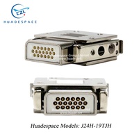 Mil-Spec J24H-19TJH ZKH/ZJN/ZKW 9 15 19 25 26 37 38 51 52 74 J24H Serie Mikro-Rechteckiger Elektrischer Steckverbinder CZL Huadespace