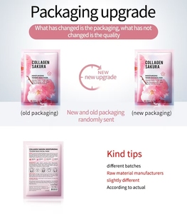 Masque de <span class=keywords><strong>beauté</strong></span> naturel lissage à la fleur de cerisier Masques de visage au collagène Sakura Masques de soin de la peau pour femmes Soins de la peau - Product Image 5