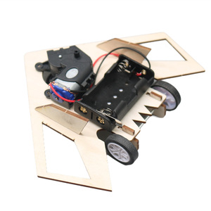 OKYN-Y2563 Kit de Ciencia Mecánica para Estudiantes, Juguete STEM de Madera para Ensamblar un Avión/Auto con Sistema para Evitar Obstáculos, para Experimentos de Física - Product Image 1